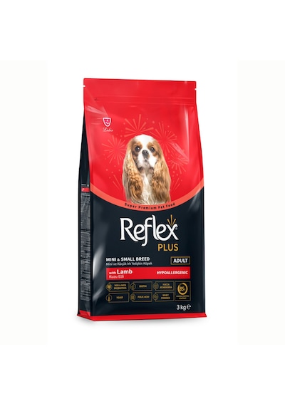 Reflex Plus Kuzu Etli Mini ve Küçük Irk Yetişkin Köpek Maması 3 KG