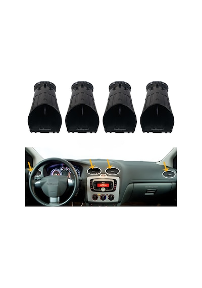 Ford Focus 2 Kalorifer Üfleyici Izgara Takımı Krom 4 Adet 2006-2010