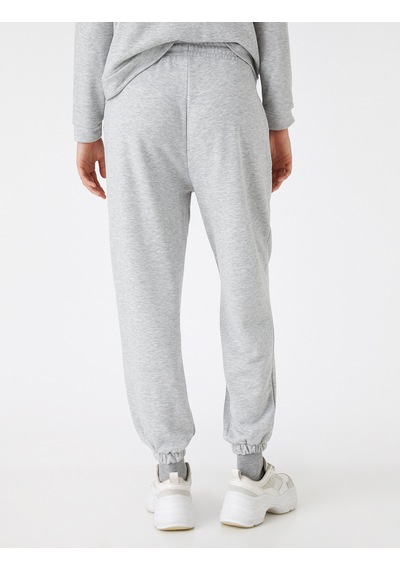 Koton Jogger Kalın Dokulu Eşofman Altı Beli Bağlamalı Gri 3wak30084ek 3WAK30084EK027 Gri