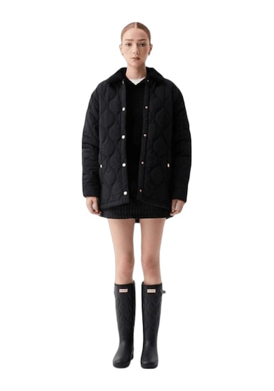 Hunter Witton Quilted Shacket 6000 Siyah