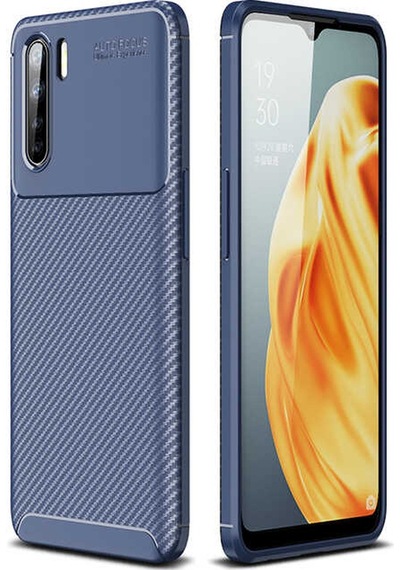 Oppo Reno 3 Kılıf Focus Karbon Kamera Korumalı Esnek Silikon Kılıf