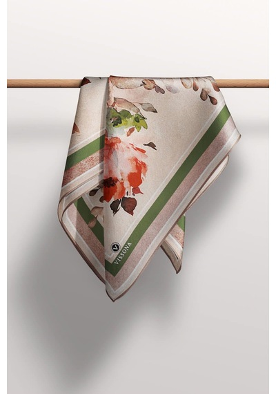 Vissona %100 Twill İpek Bahar Çiçekleri Desenli Narçiçeği - Haki Renkli 90x90 Eşarp Dikim Şekli : El Dikişi Çok Renkli Vissona %100 Twill İpek Bahar Çiçekleri Desenli Narçiçeği - Haki Renkli 90x90 Eşarp Dikim Şekli : El Dikişi Çok Renkli
