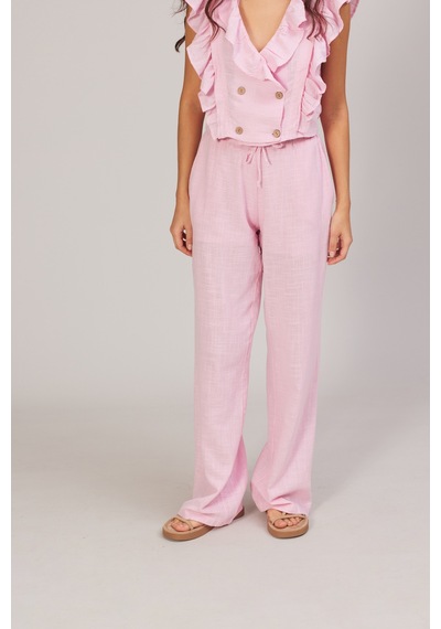 Avrile Bağcıklı Pantolon Pembe