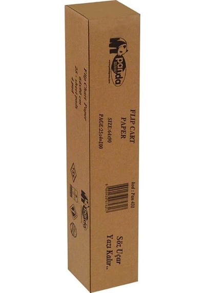 Panda 64x90 Flipchart Kağıdı Rulo Düz 100 Lü P-431
