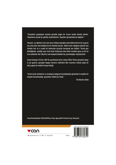 Ölüm Tüneli Susan Sontag Kitabı 408 Sayfa Can Yayınları