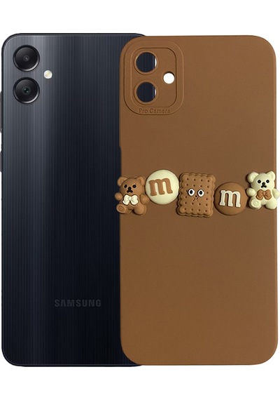Samsung Galaxy Uyumlu A05 Kılıf 3d M Bear Kamera Korumalı Silikon Kapak