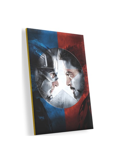 Cakasepetim Captain America Ve Iron Man Ahşap Mdf Tablo