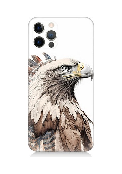 Apple Uyumlu  iPhone 12 Pro Max Silikon Kılıf Savaşçı Kartal