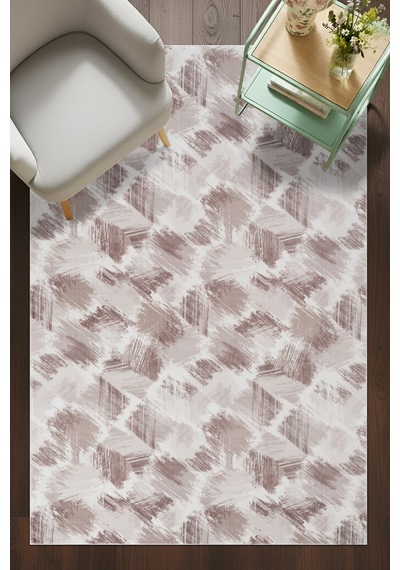 Villadia Home Textile Kaymaz Taban Modern Desen Halı Yolluk Leke Tutmaz Kolay Temizlenir Koridor Salon Yatak Mutfak Odası Vd4043kahve Kahve