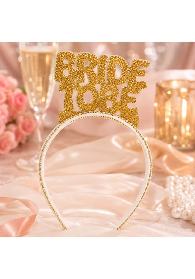 Bride To Be Altın Eva Taç Bekarlığa Veda Simli Parti Aksesuarı Diğer