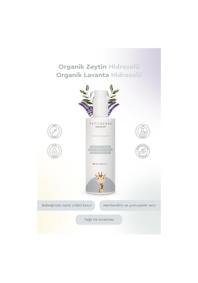Organik İçerikli, Besleyici Vücut Losyonu,250 Ml