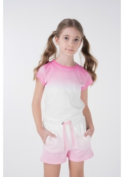 Brz Kids Baskılı Kız Çocuk T-Shirt Ekru