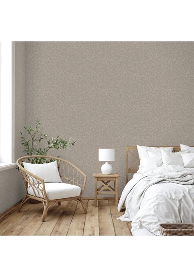Adawall Muse Koleksiyonu- 25109-4 Koyu Vizon Dokulu Modern Duvar Kağıdı 1.06x15.6m, 16.5m² Bej