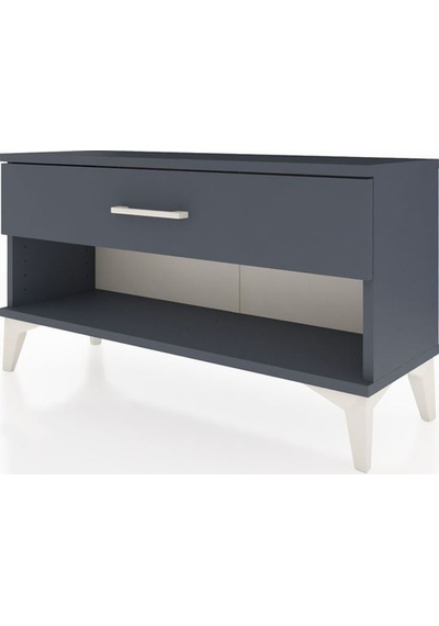 Arges Şifonyer Tek Çekmeceli 88x30x48 Antrasit-antrasit Antrasit