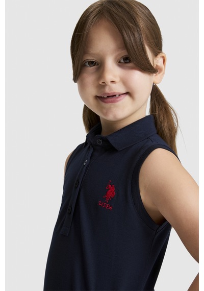 U.S. Polo Assn. Kız Çocuk Lacivert Elbise Örme 50325639-vr033