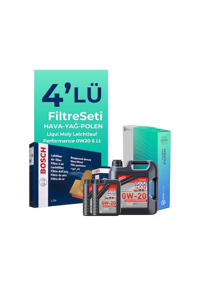 Bosch Volvo Xc60 2.0 Dizel D4 Filtre Bakım Seti Liqui Moly Motor Yağlı (2017-2019) 4 Lü -
