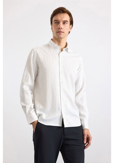 Süvari Siyah Slim Klasik Yaka Casual Gömlek Sgm1008400001-s09