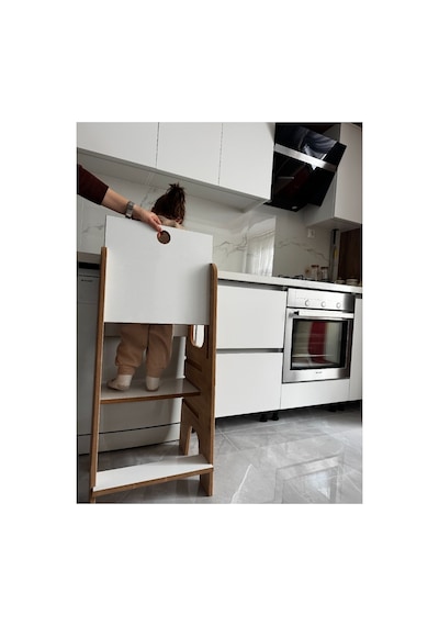 Güvenlik Panelli Öğrenme Kulesi Bebek Ve Çocuk Öğrenme Kulesi Beyaz-safir Meşe Güvenlik Panelli Öğrenme Kulesi Bebek Ve Çocuk Öğrenme Kulesi Beyaz-safir Meşe
