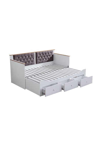 Alaçatı Divan Çekmeceli Açılır Çift Kişilik Karyola+soft Yatak