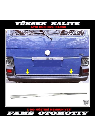Vw T4 Transporter Caravelle Multivan Krom Bagaj Alt Çıta P.Çelik