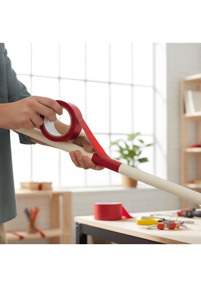 Kırmızı Tamir Bandı 75mm X10mt Suya Dayanıklı Güçlü Yapışkan Bant İzolasyon Onarım Kullanışlı Pratik Genel