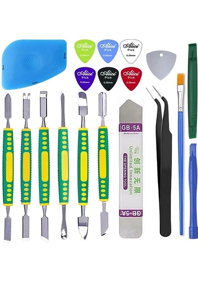 Çok Amaçlı Bilgisayar Tv Notebook Laptop Tablet Telefon Pc Metal Sökme Çubuk Spatula Pena Tamir Onarım Seti43