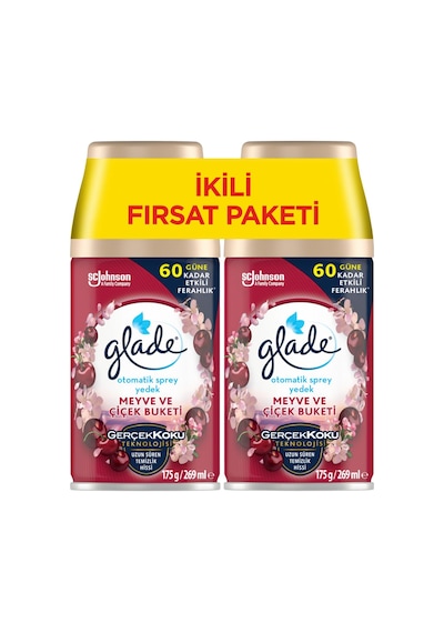 Otomatik Sprey Yedek, 2'li Paket, Meyve Ve Çiçek Buketi, 269ml 2 Yedek