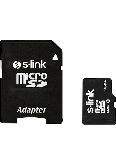 S-link Sl-tf264 64 Gb Class10 Adaptörlü Micro Sd Kart Bellek