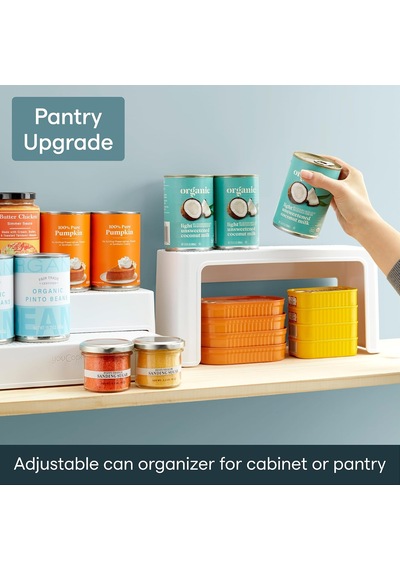 1 Kutu Düzenleyici Shelfsteps Düzenleyici, Plastik, Beyaz Çok Renkli