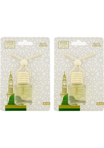 Medine Ravza Kokusu 8 ML Araba Kokusu Cam Şişe 2 Adet