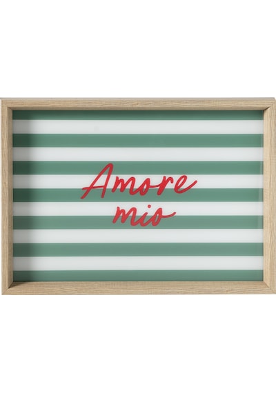 Mudo Home Amore Mıo Dekoratif Tepsi 31x42 Cm Yeşil