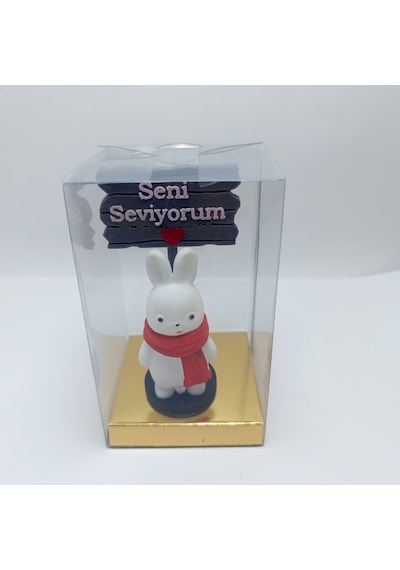 Atkılı Tavşan - Seni Seviyorum - Gri