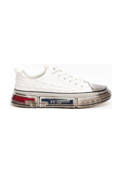 Marcomen 18219 Casual Erkek Deri Sneaker Ayakkabı Beyaz