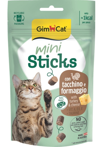 Gimcat Mini Sticks Hindili&peynirli Ödül Çubukları 50gr