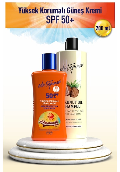 Eda Taşpınar Yüksek Korumalı Güneş Kremi SPF50+ (200ml) - Lavanta Body Milk 400ml