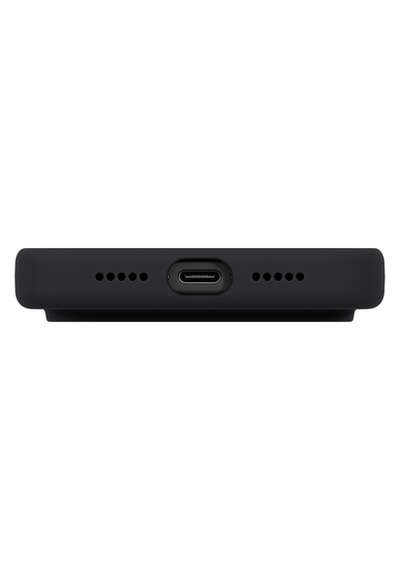 Apple Uyumlu iPhone 17 Pro Max Kılıf Lino Serisi Magsafe Özellik Sıvı Silikon Parmak İzi Tutmayan Koruyucu Kapak Füme