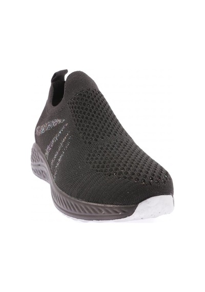 Dgn 832-23y Kadin Yanlari Simli Lazerli Sneaker Ayakkabi 832-1986-R1534 Siyah