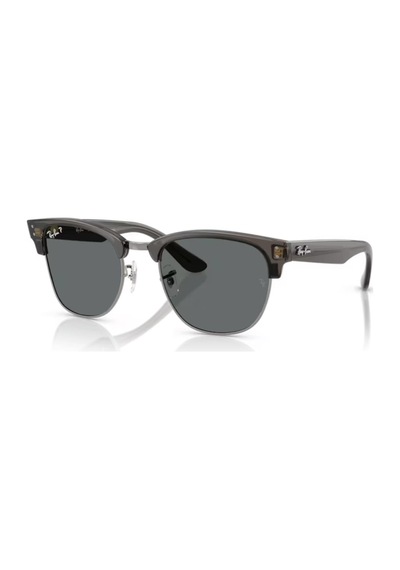 Ray-Ban Rb 0504s 670781 54 Clubmaster Reverse Polarize Unisex Kare Şeffaf Füme Kemik Güneş Gözlüğü Füme