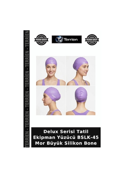 Delux Serisi Tatil Ekipman Yüzücü Bslk-45 Mor Büyük Silikon Bone