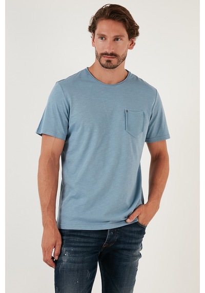 Buratti Erkek T Shirt 5902000-Açık Mavi-Xl Mavi