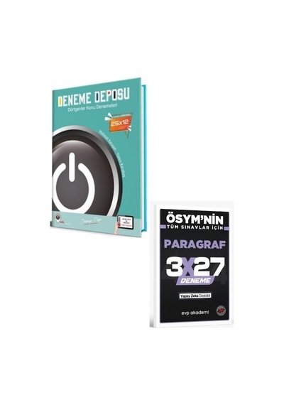 Deneme Deposu 2027 Ayt Dörtgenler Konu Denemeleri+ Evp Akademi Paragraf