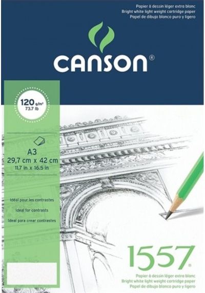 Canson 1557 120Gr A3 40 Yaprak Üstten Spiralli