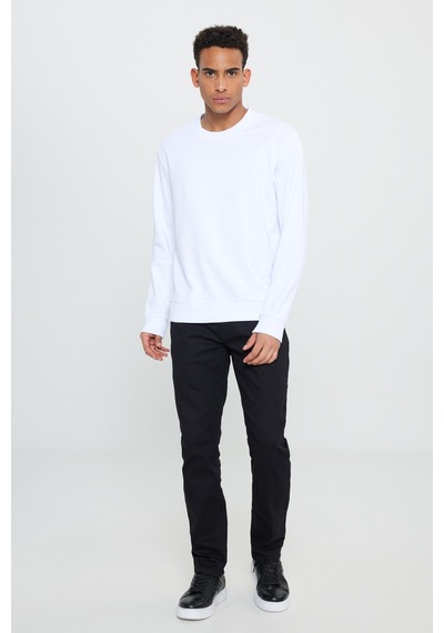 Ac&Co / Altınyıldız Classics Standart Fit Normal Kesim Bisiklet Yaka Erkek Sweatshirt - Beyaz Ac&Co / Altınyıldız Classics Standart Fit Normal Kesim Bisiklet Yaka Erkek Sweatshirt - Beyaz