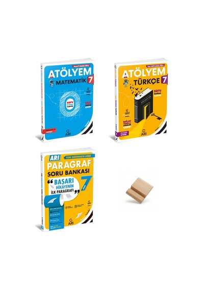 Arı 7. Sınıf 2027 Maarif Matematik Türkçe Atölyem Ve Paragraf 3lü Set + Telefon Standı