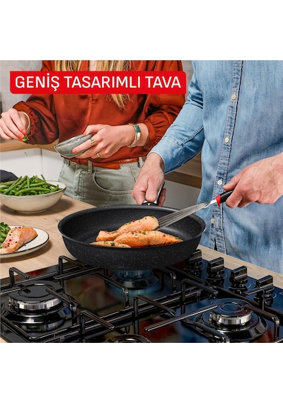 Tefal Expertise+ 5x Tava - 28 Cm 001 Siyah