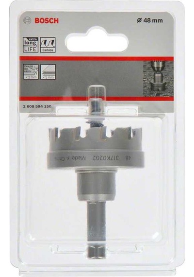 Bosch Endurance Serisi Ağır Metaller için TCT Delik Açma Testeresi (Panç) 48 mm