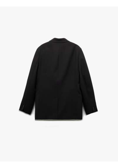 Koton Kırlangıç Yaka Kapaklı Cepli Düğmeli Uzun Kollu Blazer Ceket Siyah 5sam50016hw Siyah Koton Kırlangıç Yaka Kapaklı Cepli Düğmeli Uzun Kollu Blazer Ceket Siyah 5sam50016hw Siyah