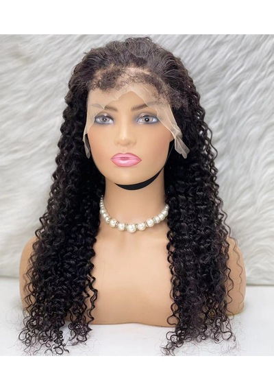 Gerçek Front Lace Tül Peruk Su Dalgası Doğal 65 70cm