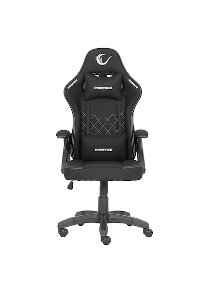 Rampage Kl-r43 Nox Ergonomik Tasarıma Sahip Terletmez Kumaş Siyah/gri Oyuncu Koltuğu