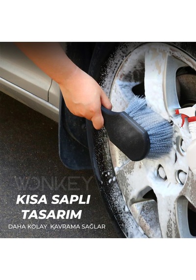 Yumuşak Çizmez Araba Lastik Jant Yıkama Fırçası Oto Paspas Davlumbaz Detaylı Temizleme Fırça